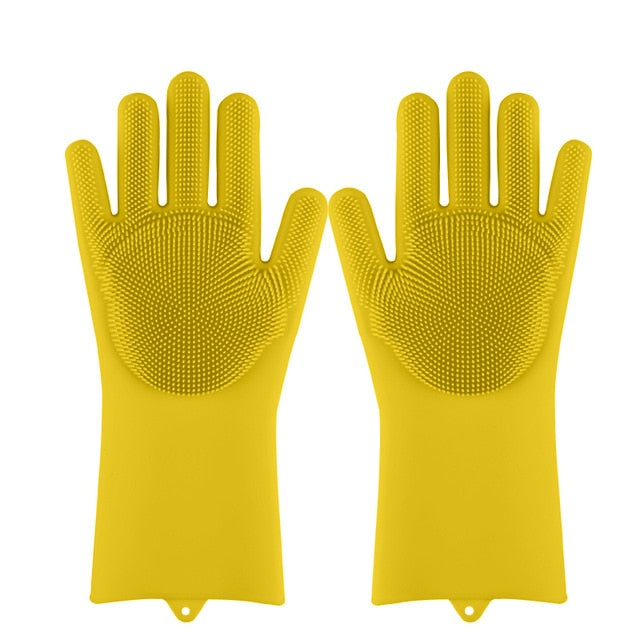 Rubber Scrub Gloves