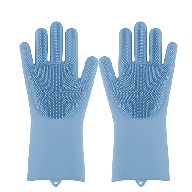 Rubber Scrub Gloves