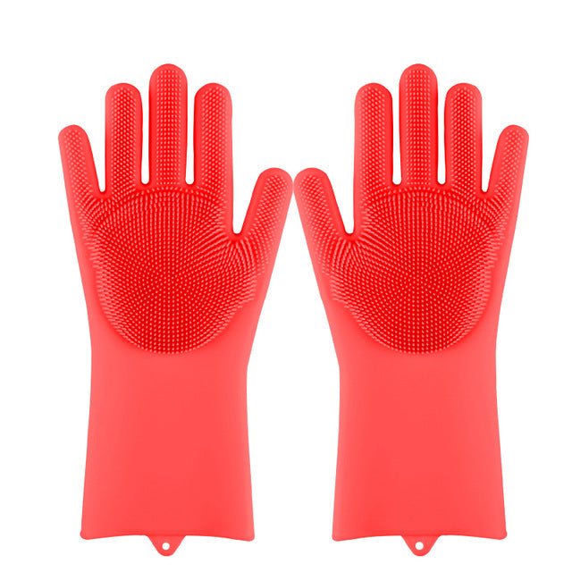Rubber Scrub Gloves