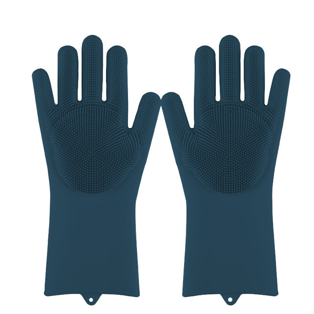 Rubber Scrub Gloves