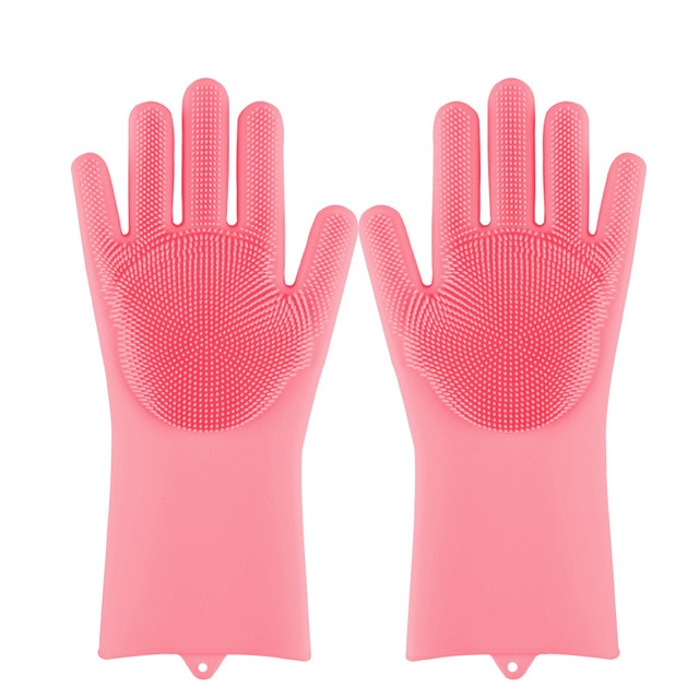 Rubber Scrub Gloves