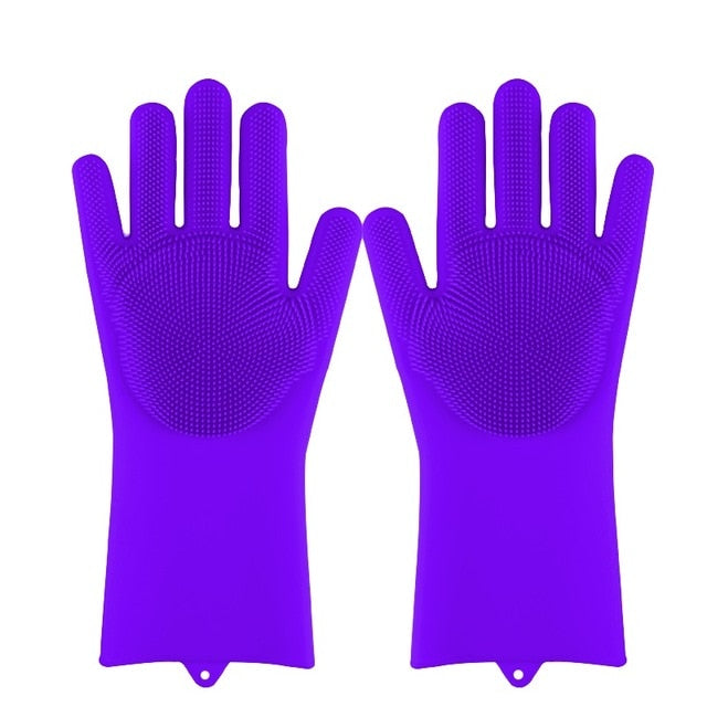 Rubber Scrub Gloves