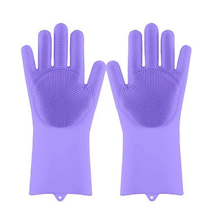 Rubber Scrub Gloves