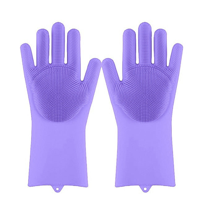 Rubber Scrub Gloves