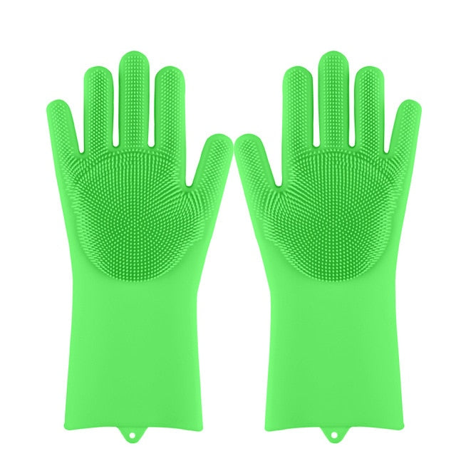 Rubber Scrub Gloves